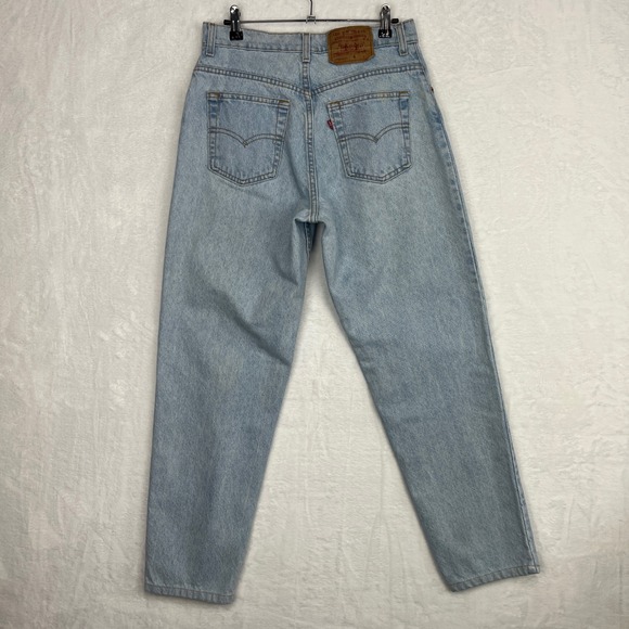 Vintage 90's Levi's 17550 Jeans Women's Light Wash Made in USA 11M 29x27.5 Read - Picture 2 of 16